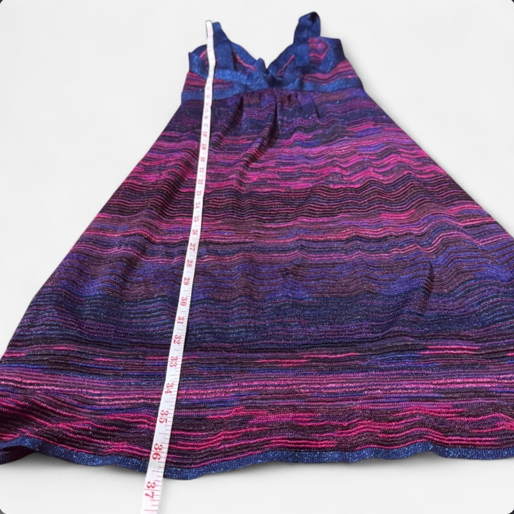 M Missoni Metallic Lurex Knit Mini Dress, Size 44 - Picture 10 of 12